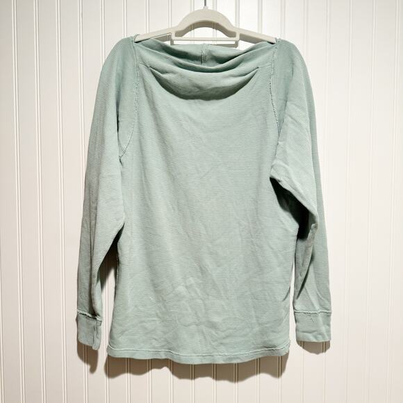 Free People Tops - Free People We The Free Aqua Blue Thermal Top Size XS